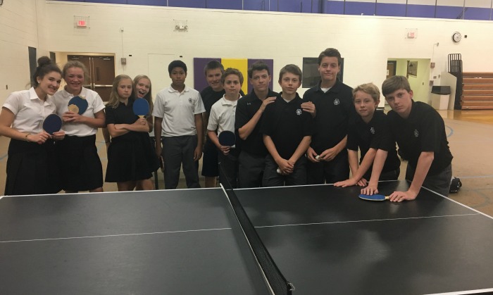 Current students of the CDH Table Tennis Club