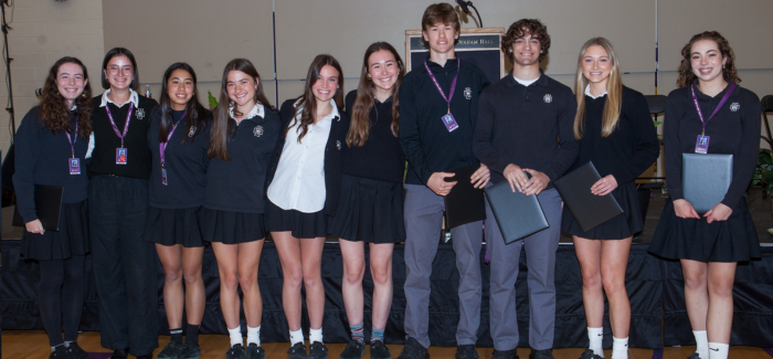 Top ten students in the Class of 2023.