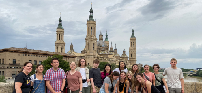 Zaragoza - El Pilar Cathedral in the background