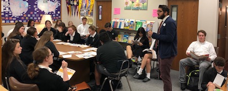 Students filled the room to meet with the U of Minnesota Rep in October. 