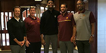Gopher Men's Basketball Coaching Staff Makes On Campus Visit