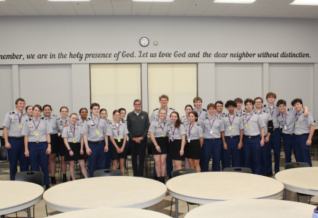 General (retired) Joseph Votel '76 Inspires JROTC Cadets with Leadership Wisdom