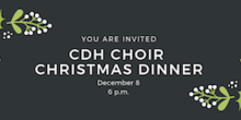 Choir Christmas Dinner Reservations Close Dec 3