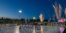 Raider Girls Hockey Plays in Hockey Day Minnesota