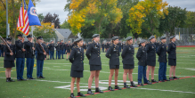 JROTC Fall Review Welcomes 9th Grade Cadets