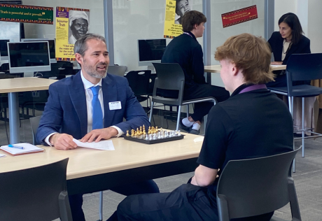 Mentors Lead Mock Interviews to Prepare Financial Literacy Students for Success