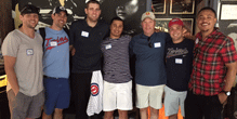 Raider Fans Cheer on the Minnesota Twins at Wrigley