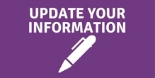 New Address? New Email Address? Update Your Information!