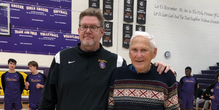 Jack Huntley '54 was Honorary Alumni Captain for Season Opener