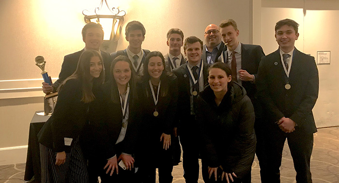 CDH students and teachers at the DECA competition.