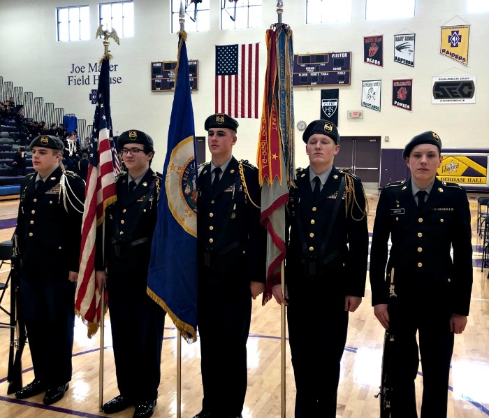 Members of the CDH JROTC at the Upper Midwest JROTC Challenge.