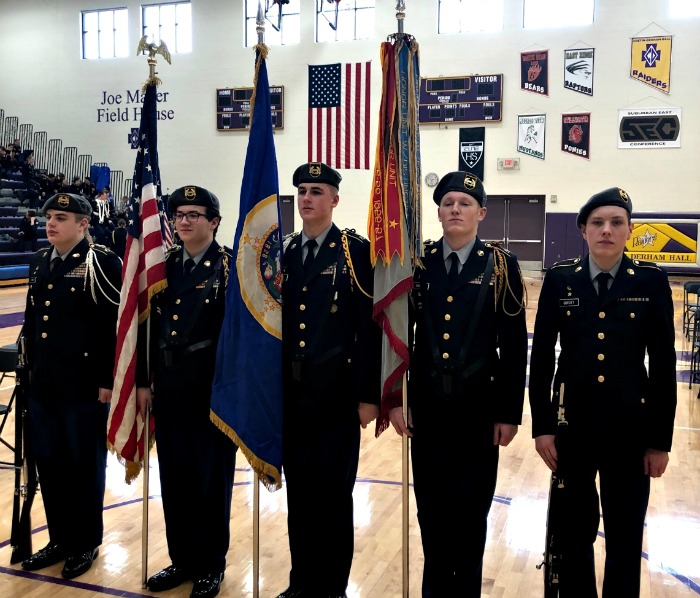 Members of the CDH JROTC at the Upper Midwest JROTC Challenge.
