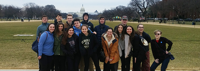 Back row, l-r: Michael Stupka, Max Toman, Joe Nussbaum, Joe Nemo, Will Sperry, Joey Langevin, Luke Brower. Front row, l-r: Grace Bullard, Nina Pitera, Lili Silva, Olivia Tschida, Annie Cunningham, Taylor Lindeman, Elizabeth Everson, Ella Doyle, Sophia Schreier.