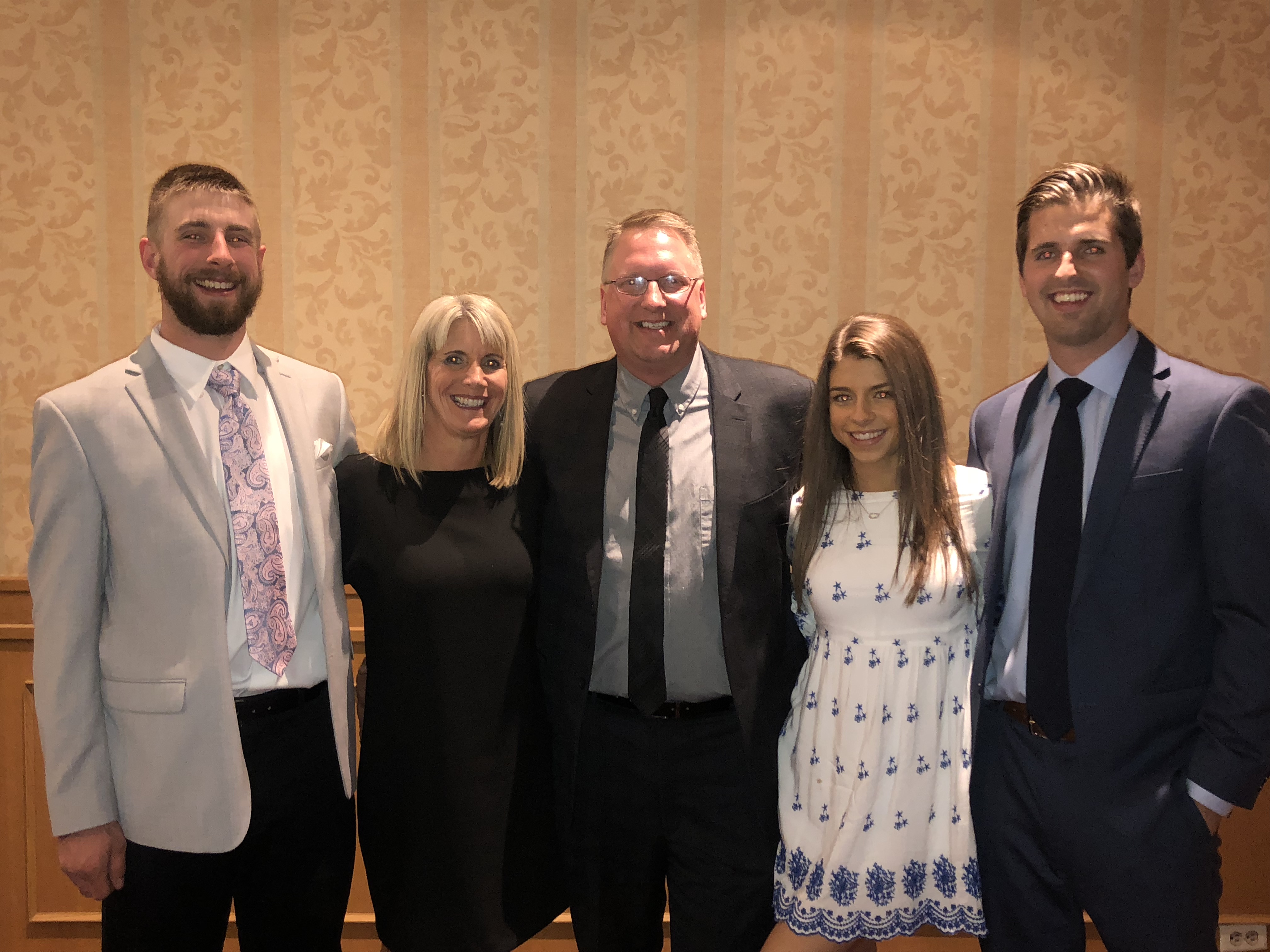 Officer Reis (center) with his family.