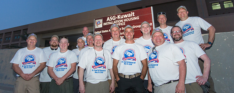 Fourteen of the volunteers who traveled to Kuwait have CDH connections.