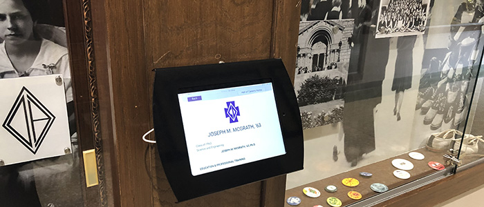 The Hall of Careers is on display on the museum iPads.