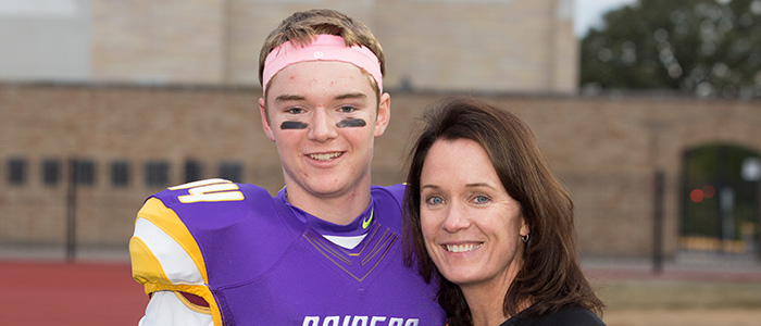 Casey O'Brien on his senior night in the fall of 2016.