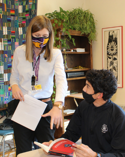 Laura Weiss ensures that all of her students understand the material.