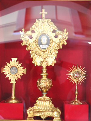 A relic, a lock of Blessed Brother James Miller's hair, was recently added to the chapel alongside relics from Saint John Baptist de la Salle and Saint Miguel Febres Cordero.