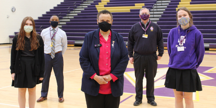 Debbie Montgomery (center) spoke at CDH on March 19.