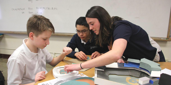 Schafer worked with Tim Fallon '23 and John Knudson '23 when they were students at St. Joe's.