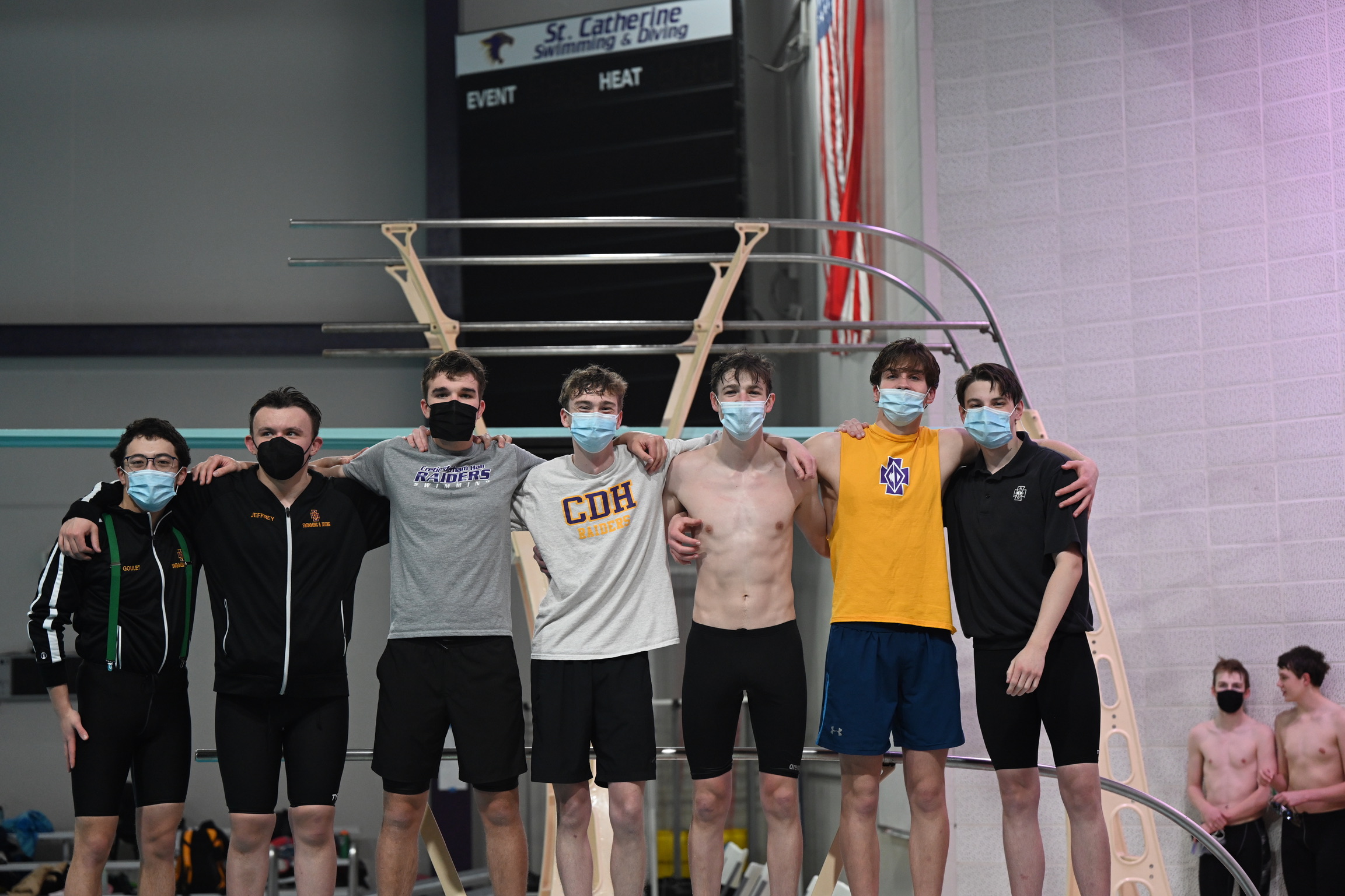 Boys Swimming & Diving Senior Night.
