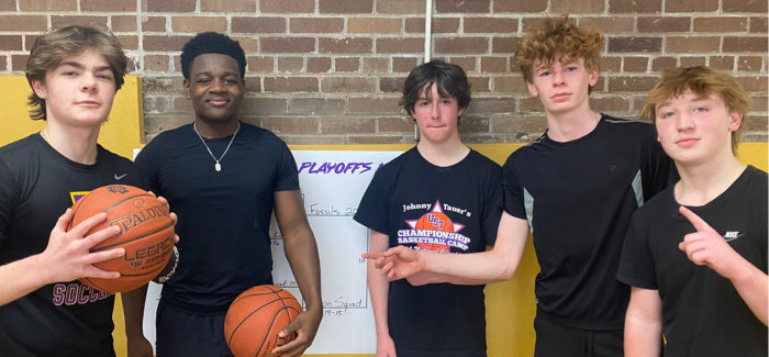 Goon Squad (finished in second place) - L to R: Will Bischoff '26, JaDale Thompson '26, Jack Schuler '26, Billy Cornett '26, Harry Cavanaugh '26