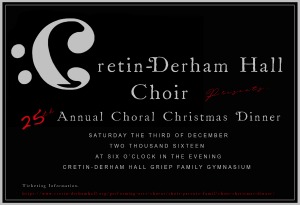 25th Annual Choral Christmas Dinner