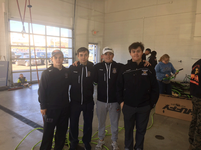 Matt Gleason '20, Johnny Gleason '17, Michael Magnuson '17, Danny Magnuson '19