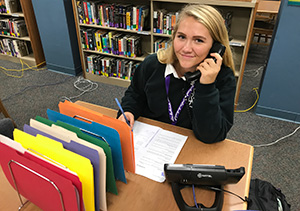 Junior Phonathon Caller, Mary Andrzejek