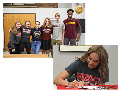 From L to R: Anna Klein'18, Kennedy Spiering'18, Alexis Parker'18, Kate Van Meter'18, Jack Van Meter'18, Daniel Oturu'18, Justyna Butler'18
