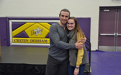 Robert Duffy pictured with his cousin, CDH alum, Anna Hendricks'16