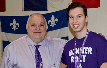 Award recipient Mr. Daniel Rosen with nominator Frank Marchio '18