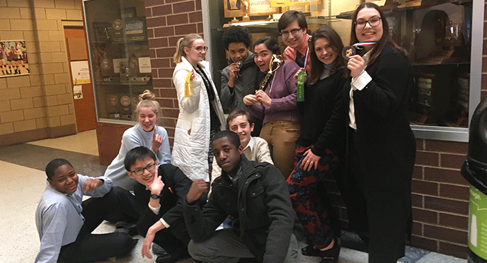 2017-18 Speech Team at Section Meet.