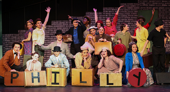 The cast of 42nd Street, the award-winning production of Cretin-Derham Hall.