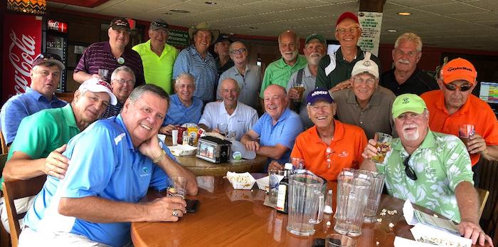 Members of the Class of 1965 at Turtleback Golf Course.