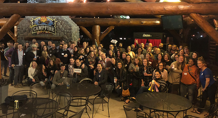 Members of the Class of 1998 at their reunion.