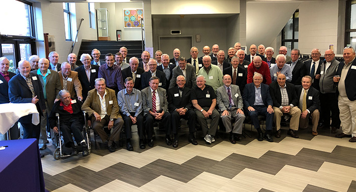 Members of the Class of 1958 celebrate their 60-year reunion.