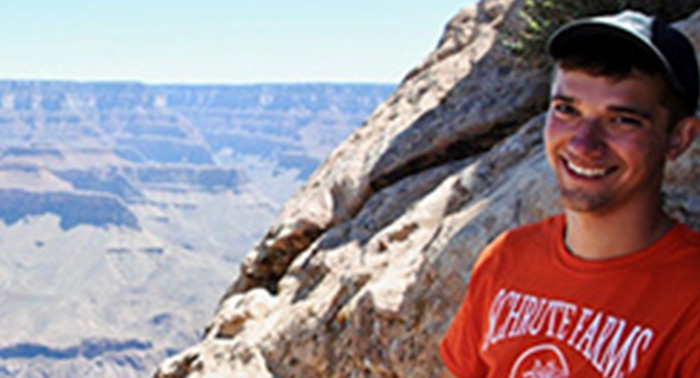 Louie McGee photographed at the Grand Canyon.