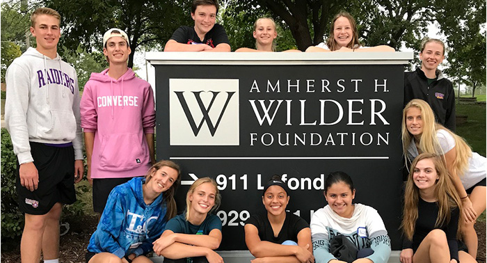 CDH Students volunteer at the Wilder Center every month during the school year. 