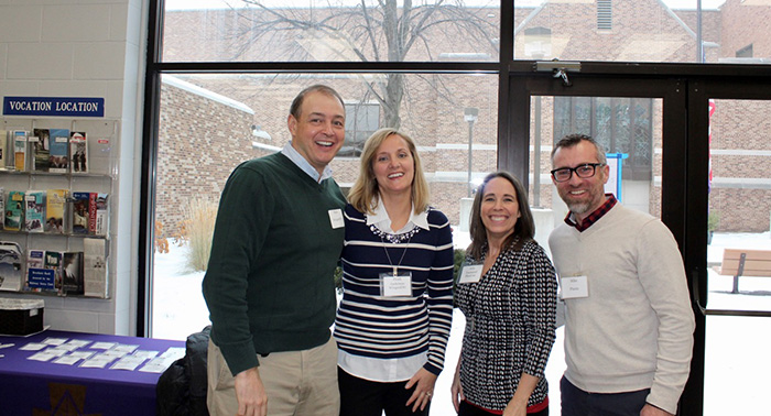 Mark Wingerd'87, Heidi Anderson Wingerd'87, Julie Townsend Plante'90, and Mike Plante enjoyed the luncheon!
