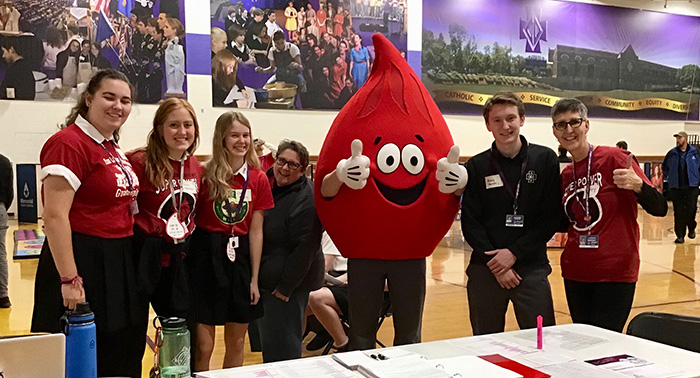 Volunteers at the Blood Drive are excited to see you.